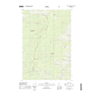 2020 Map of Cleveland Mountain, 2020 Print