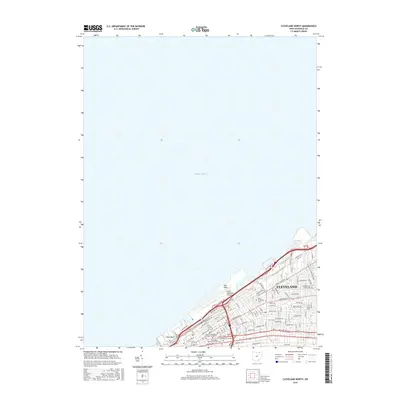 2016 Map of Cleveland North, 2016 Print