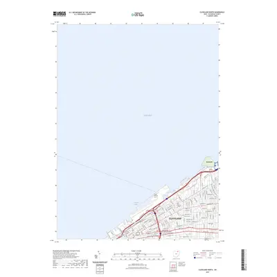2023 Map of Cleveland North, 2023 Print