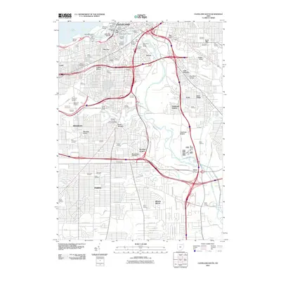 2010 Map of Cleveland South, 2010 Print