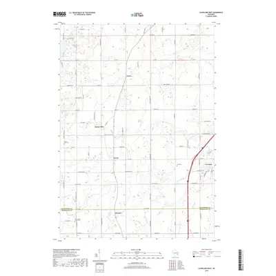 2018 Map of Cleveland West, 2018 Print
