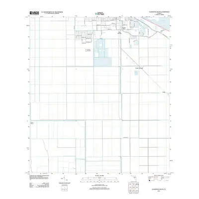 2012 Map of Clewiston South, 2012 Print