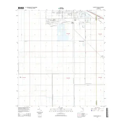 2015 Map of Clewiston South, 2015 Print