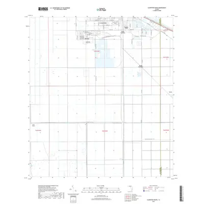 2018 Map of Clewiston South, 2018 Print
