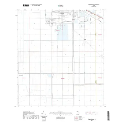2021 Map of Clewiston South, 2021 Print