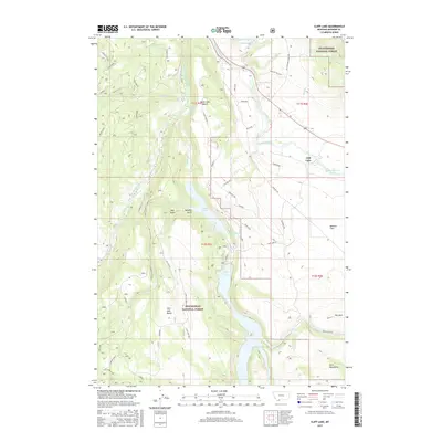 2017 Map of Cliff Lake, 2017 Print