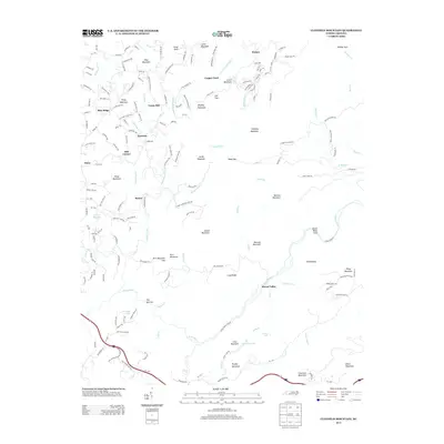 2013 Map of Cliffield Mountain, 2013 Print