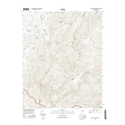 2016 Map of Cliffield Mountain, 2016 Print