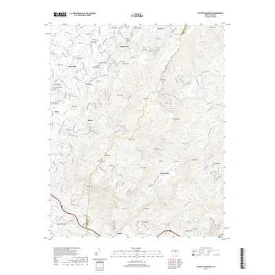 2019 Map of Cliffield Mountain, 2019 Print