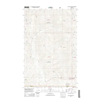 2013 Map of Clifty Mountain, 2013 Print