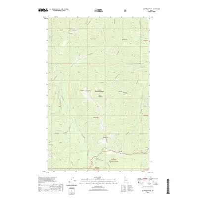 2020 Map of Clifty Mountain, 2020 Print