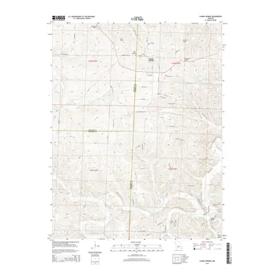 2014 Map of Climax Springs, 2014 Print