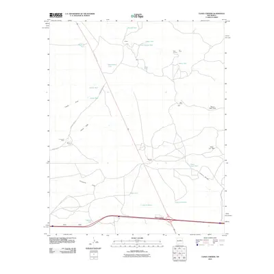 2010 Map of Clines Corners, 2010 Print