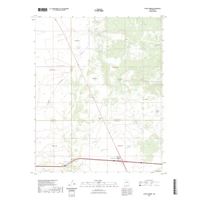 2023 Map of Clines Corners, 2023 Print