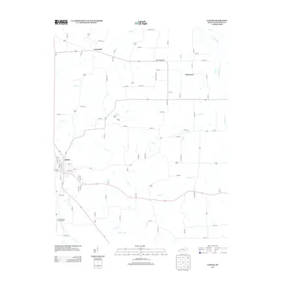 2013 Map of Clinton, 2013 Print