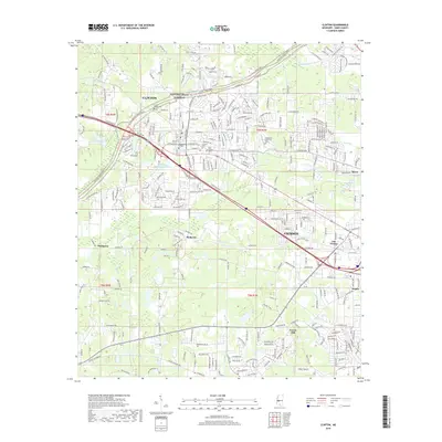 2018 Map of Clinton, 2018 Print