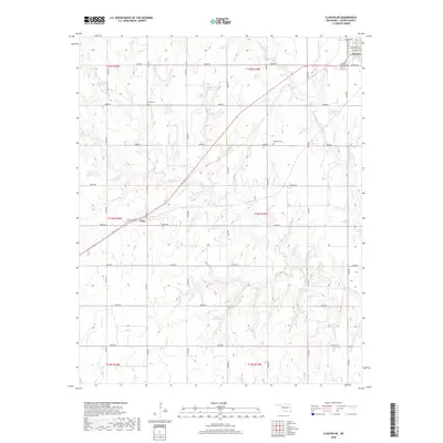 2018 Map of Clinton NE, 2018 Print