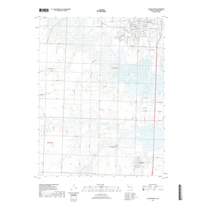 2017 Map of Clinton South, 2017 Print