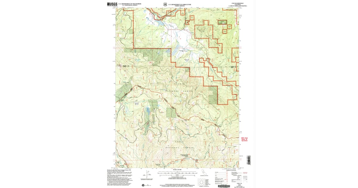 2000 Map of Clio, CA — High-Res | Pastmaps