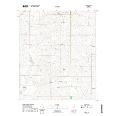 2018 Map of Clopton, 2018 Print