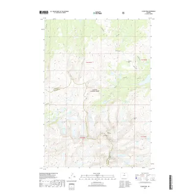 2017 Map of Cloud Peak, 2017 Print