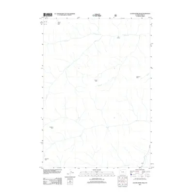 2012 Map of Clouds Home Peak, 2012 Print