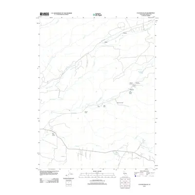 2012 Map of Clough Gulch, 2012 Print