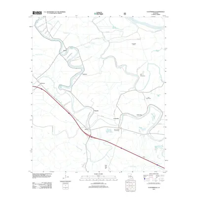 2012 Map of Cloutierville, 2012 Print