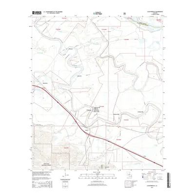2015 Map of Cloutierville, 2015 Print