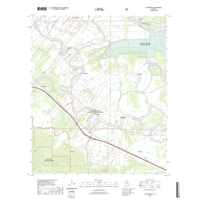 2020 Map of Cloutierville, 2020 Print
