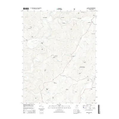2014 Map of Clover Lick, 2014 Print