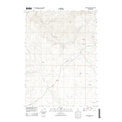 2013 Map of Clover Mountain, 2013 Print