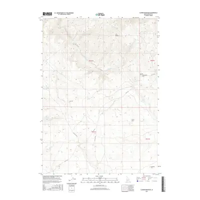 2017 Map of Clover Mountain, 2017 Print