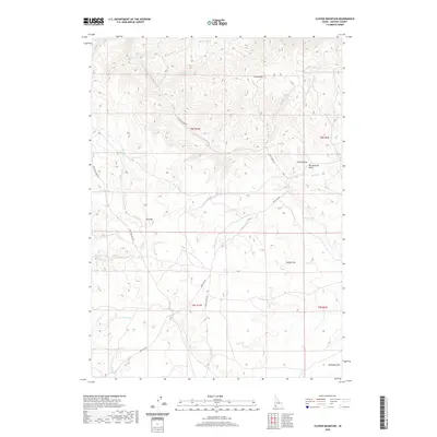 2020 Map of Clover Mountain, 2020 Print