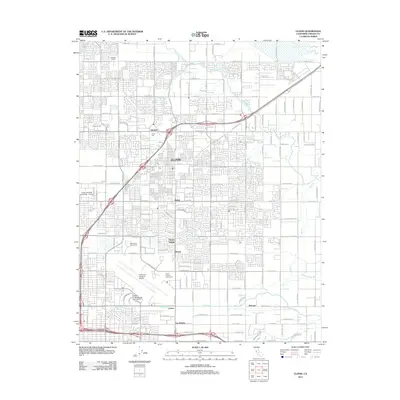 2012 Map of Clovis, 2012 Print