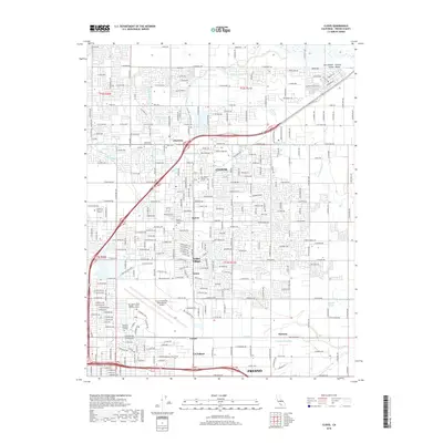 2018 Map of Clovis, 2018 Print