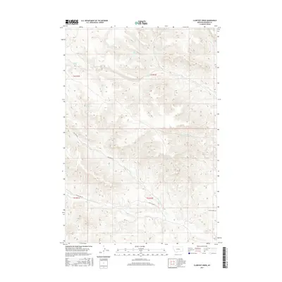 2017 Map of Clubfoot Creek, 2017 Print