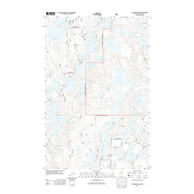 2013 Map of Clubhouse Lake, 2013 Print