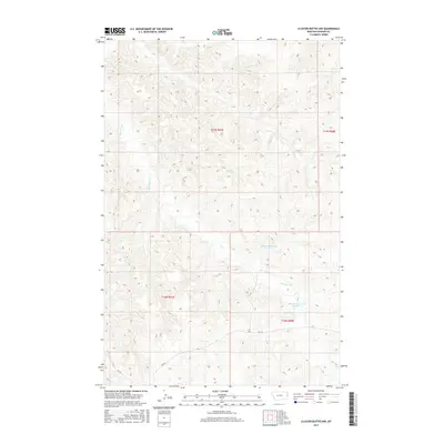2017 Map of Cluster Buttes NW, 2017 Print