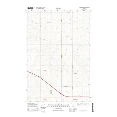 2014 Map of Cluster Buttes SE, 2014 Print