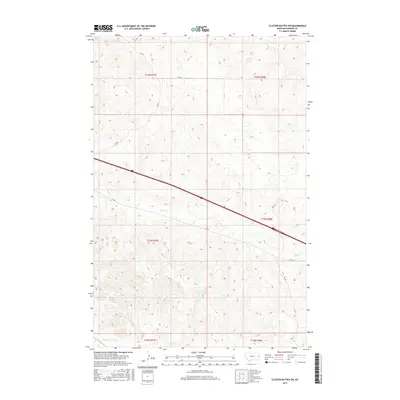 2017 Map of Cluster Buttes SW, 2017 Print