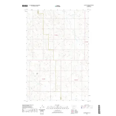 2020 Map of Cluster Buttes, 2020 Print