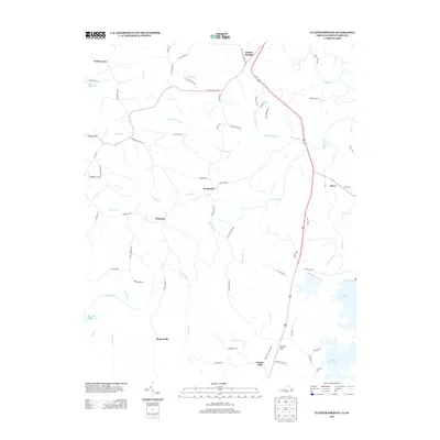 2013 Map of Cluster Springs, 2013 Print