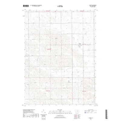 2018 Map of Clutier, 2018 Print