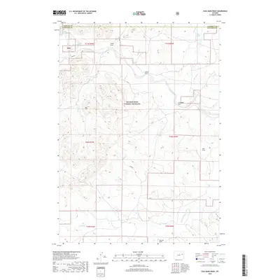 2018 Map of Coal Bank Draw, 2018 Print