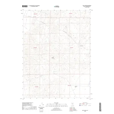 2018 Map of Coal Canyon, 2018 Print