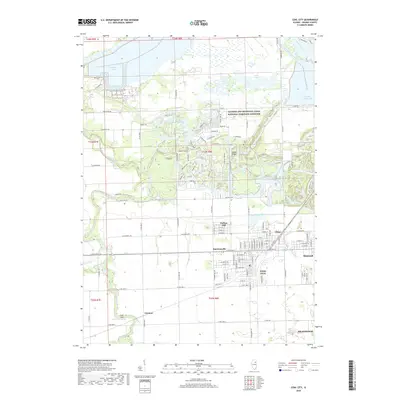 2018 Map of Coal City, 2018 Print