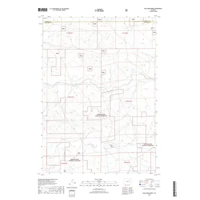 2018 Map of Coal Draw North, 2018 Print