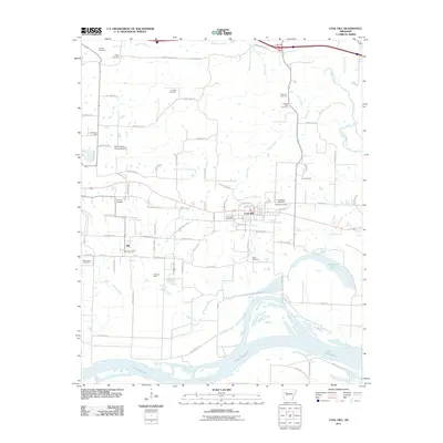 2011 Map of Coal Hill, 2011 Print