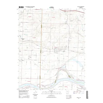 2014 Map of Coal Hill, 2014 Print